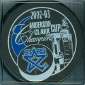 Commemorates the powerful Lincoln Stars winning the regular season Anderson Cup and the league championship Clark Cup. Was available in the team store.