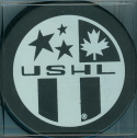 This black & white logo was pretty standard for the mid 90's game and souvenir pucks. Color screening on two sides was in most cases very cost inefficient. Registered TM